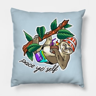 Sawdust Design Pace yo' self Sloth Pillow
