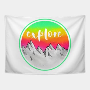 Mountains Explore Tapestry