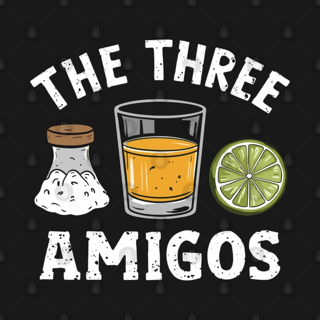 The Three Amigos Lime Salt Tequila Funny Cinco De Celebration by Angelavasquez