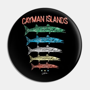 Cayman Islands Great Barracuda Quintet Pin