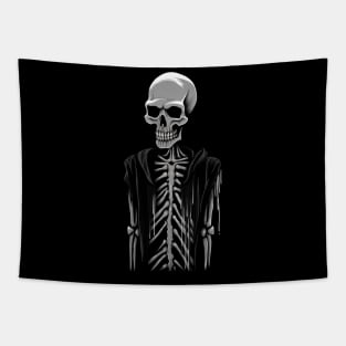 Rockin' it old school with this retro skull illustration Tapestry