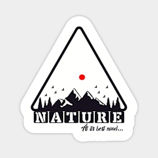 camping in tents, hiking, trekking, adventure, outdoor recreation, sports,nature Magnet