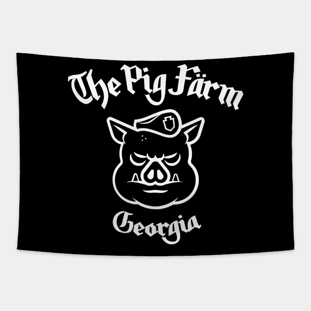 The Pig Farm PigHead Tapestry by ShredBeard