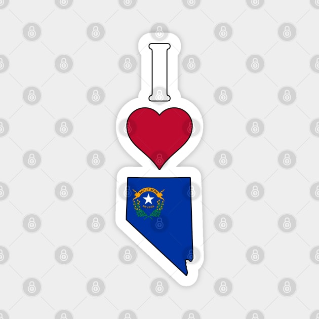 I Love Nevada Vertical I Heart Nevada State Flag Map Magnet by Sports Stars ⭐⭐⭐⭐⭐