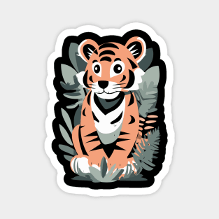 Baby Tiger in the Jungle Kids Design Magnet