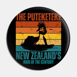 The Puteketeke - Bird of the Century Pin