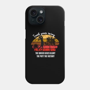 Golf al atardecer Phone Case