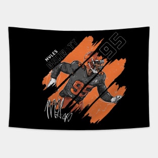 Myles Garrett Cleveland Stripes Tapestry