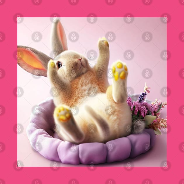 Bunny in Basket by MellowLazy