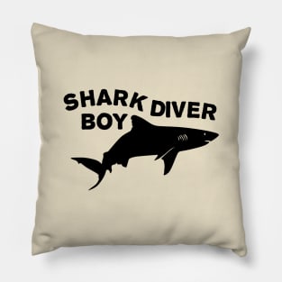 Shark diver boy Pillow