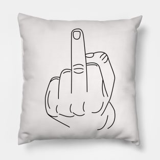 middle finger Pillow