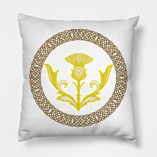 Golden Thistle Logo Pillow