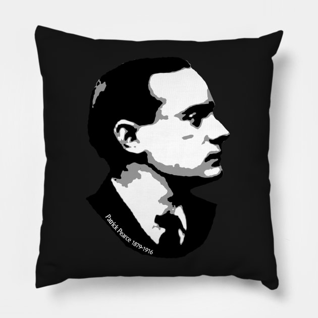 Irish 1916 Rebel Patrick Pearse Pillow by SeattleDesignCompany