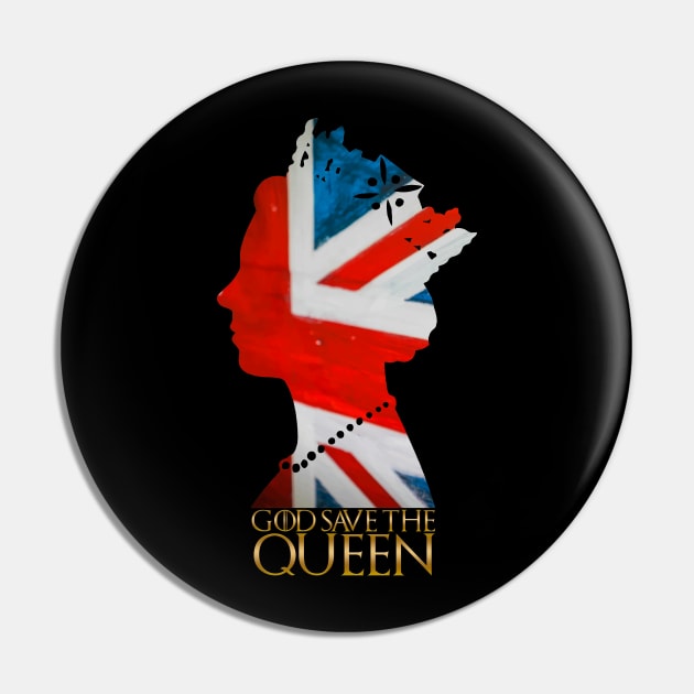 God save the Queen Pin by Arend Studios