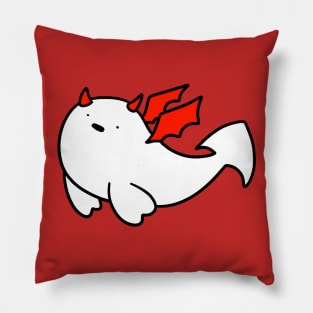 Red Devil Baby Harp Seal Pillow