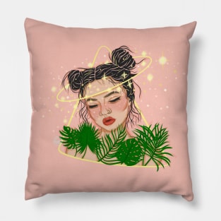 tropical girl Pillow