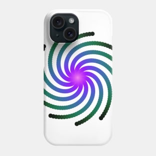 Galaxy Spiral | Dark Nebula Pink Blue Green Phone Case