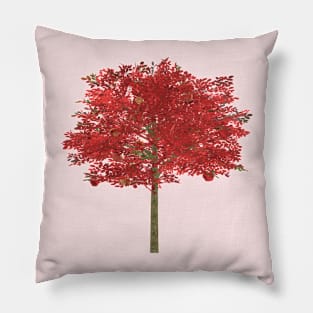 Red Apple Tree Pillow