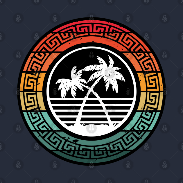 Hawaiian Island colorful design for the beach or cruise. by Shean Fritts 