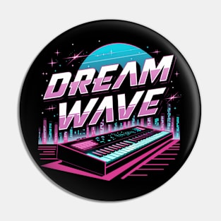 Funny Synthwave Dreams 80's Retro Pin