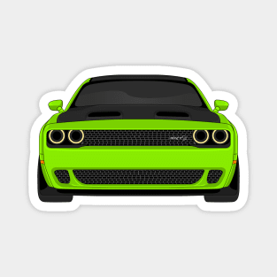 DODGE HELLCAT FRONT LIME Magnet