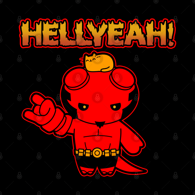 Cute Kawaii Superhero Hell Demon Boy Cartoon by BoggsNicolas