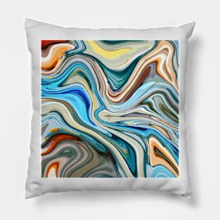 Liquid Marble Texture Pillow