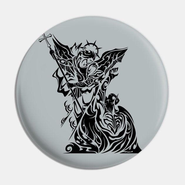 Angel and Devil Pin by TurkeysDesign