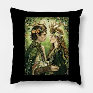 Lord and Lady of the May Pillow