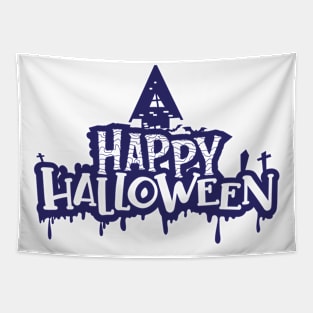 Happy and aswome Halloween Tapestry