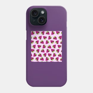 Purple grapes pattern Phone Case