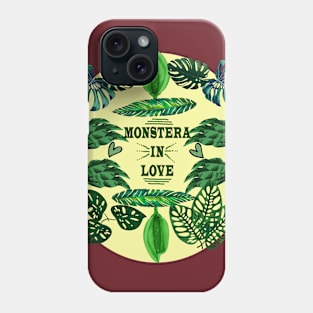 monstera in love Phone Case