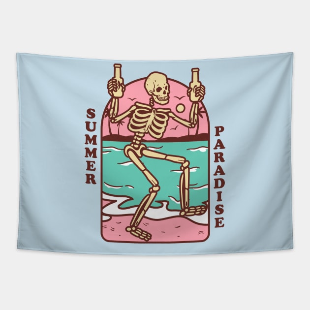 Summer Paradise Tapestry by thepinecones