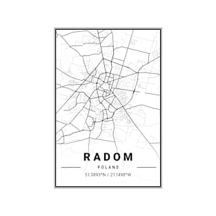 Radom Light City Map T-Shirt