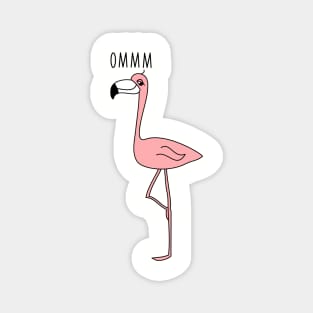 Funny yoga flamingo Magnet