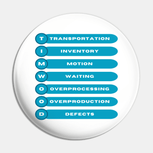 TIMWOOD / 7 Wastes / Lean Six Sigma Pin