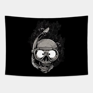 Skull Diver Tapestry