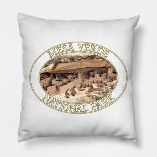 Cliff Palace at Mesa Verde National Park in Colorado Pillow