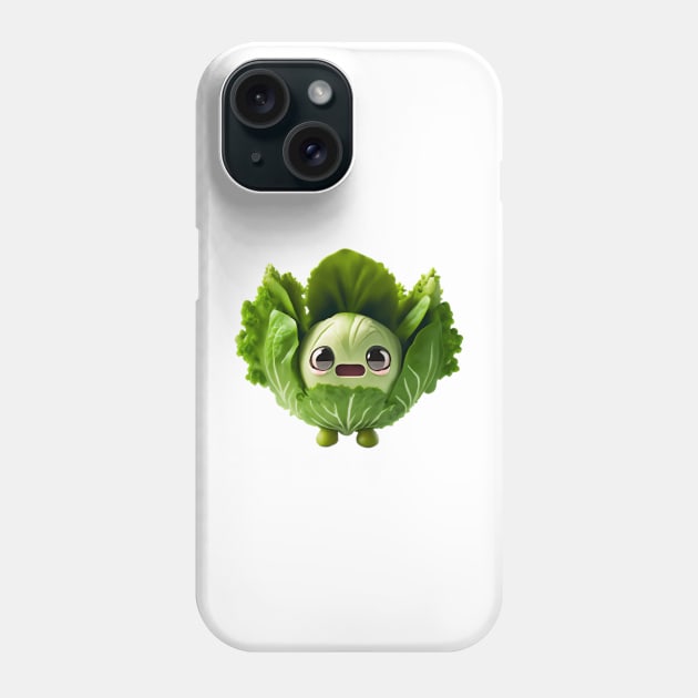 Crispixie - Your cutest lettuce buddy 🍃 Phone Case by Cuteopia Gallery