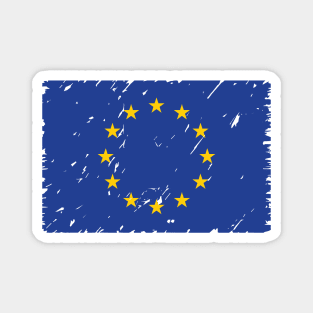 Flag Europe. Europe flag. Magnet