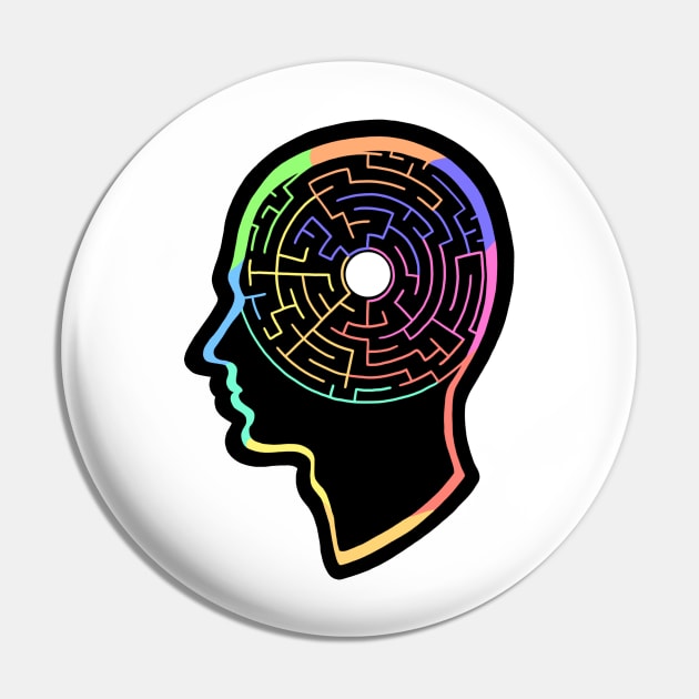 Head Maze Pin by Nerdpins