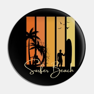 SURFER BEACH Pin