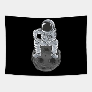 Astronaut on the Moon - Astronaut Suit - Spaceman Tapestry