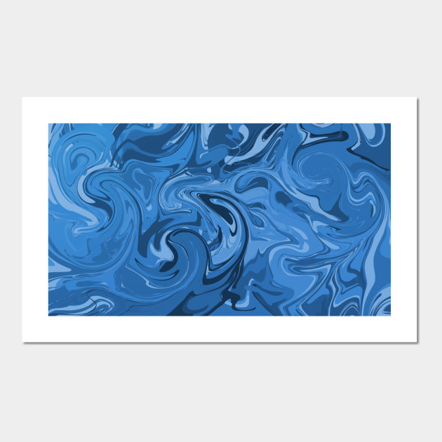 Abstract Blue Ocean Abstract Affiche Et Impression D Art