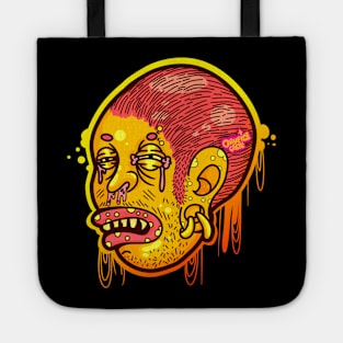 Creepy Allergic Cartoon Head Tote