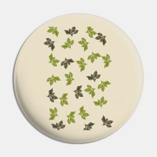 green flora leaf pattern Pin