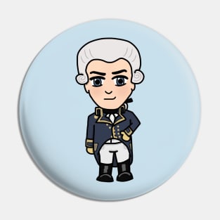 Chibi Marquis de la Fayette (Large Design) Pin