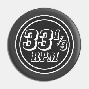 33 1/3 RPM Pin