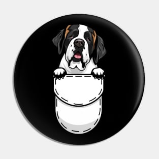 Saint Bernard Pocket Dog Pin