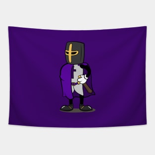 Teutonic Knight Cartoon (Player 6 colors, purple version) Tapestry